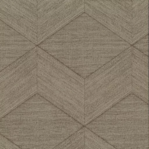 Modern geometrikus tapéta textilhatású mintával – taupe bézs