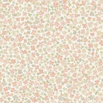   Finom pasztell virágmintás gyerektapéta rózsaszín árnyalattal