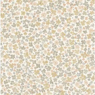 Finom pasztell virágmintás gyerektapéta rózsaszín árnyalattal