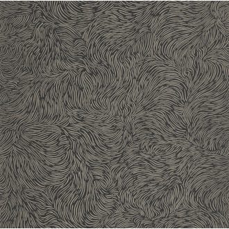   Modern absztrakt mintás tapéta – hullámzó grafikus design tapéta , antracitszürke-arany színben