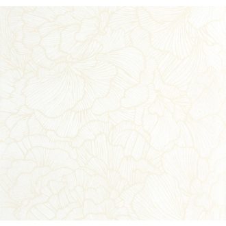   Elegáns ginkgo levél mintás tapéta – modern botanikus  dekortapéta , fehér - krém színben