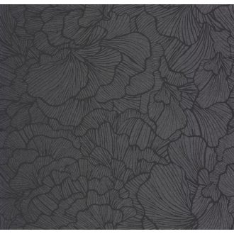   Elegáns ginkgo levél mintás tapéta – modern botanikus  dekortapéta , szürke- fekete színben
