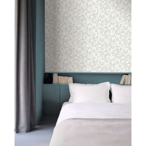 Felhő mintás tapéta arany madár motívummal – elegáns design tapéta