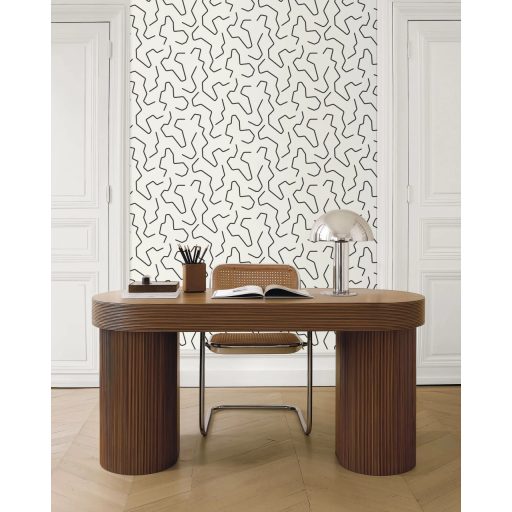 Modern geometrikus mintás tapéta – minimalista vonalmintás design 