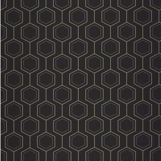   Geometrikus hatszög mintás tapéta – modern hexagon design