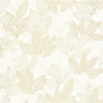 Arany levél mintás tapéta – elegáns botanikus design