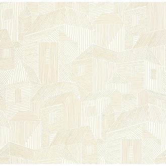 Geometrikus ház mintás  tapéta – modern grafikus design