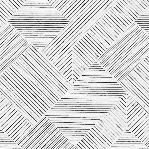 Modern, fekete-fehér posztertapéta látványos geometrikus vonalmintával. 2,12x 2,70m
