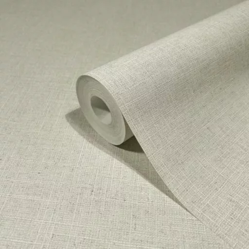 Textilhatású tapéta – elegáns vászon mintás faldekoráció modern és természetes enteriőrökhöz beige színben