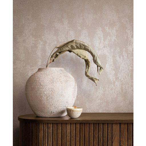 Meleg bézs strukturált falhatású tapéta – modern vakolat hatású dekor tapéta