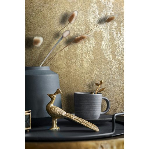 Arany-bézs strukturált falhatású tapéta – meleg vakolat hatású dekor tapéta