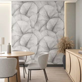   Nagyléptékű - látványos  ginkgo levélmintás posztertapéta. 2,12x 2,70m