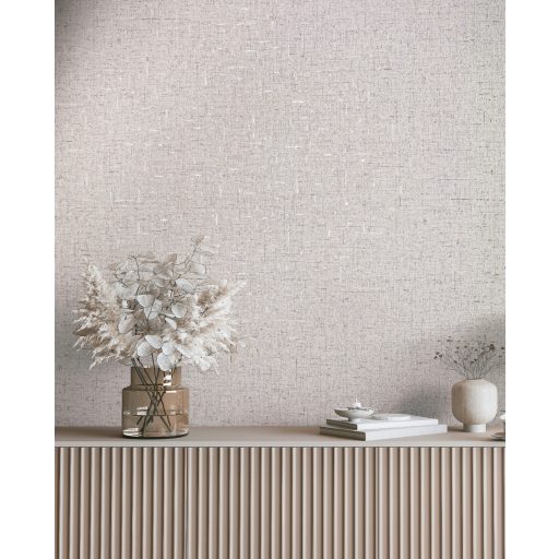 Világos krém szövethatású tapéta – letisztult textil hatású faldekoráció