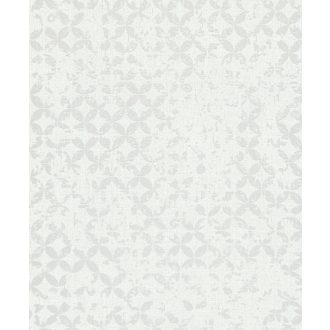   Világos mintás tapéta fehér alapon – letisztult geometrikus faldekoráció