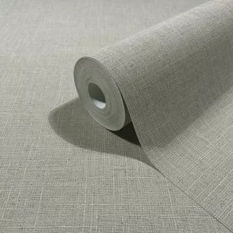   Finom textilhatású egyszínű tapéta letisztult megjelenéssel- szürkés beige színben