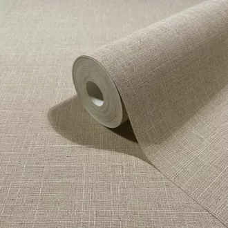   Finom textilhatású egyszínű tapéta letisztult megjelenéssel- beige tónusban