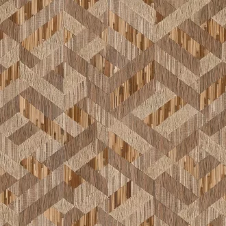   Karakteres geometrikus mintás tapéta textilhatású struktúrával -barna - beige színben