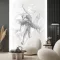 Művészi dekor tapéta balerina motívummal – festményszerű falpanel design 212x270cm