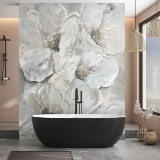   Prémium virág mintás poszter tapéta – nagyméretű dekor panel modern enteriőrbe 212x270cm