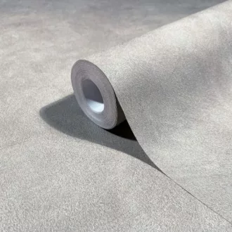   Pasztell szürke színű dekorfestés hatású tapéta – modern strukturált falfelület elegáns enteriőrbe