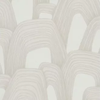   Elegáns, íves mintázatú tapéta finom textúrával, beige  tónussal