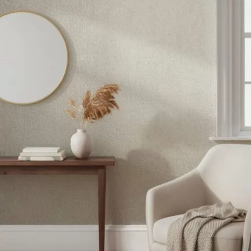 Modern beige  tapéta finom geometrikus és strukturált mintával