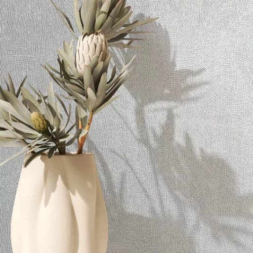 Modern szürke tapéta finom geometrikus és strukturált mintával