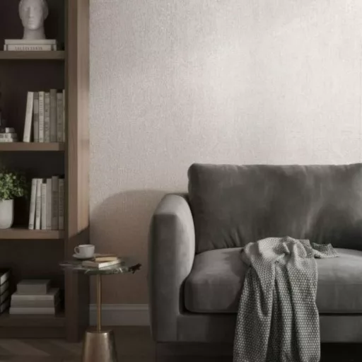 Modern betonszürke színű   tapéta finom geometrikus és strukturált mintával