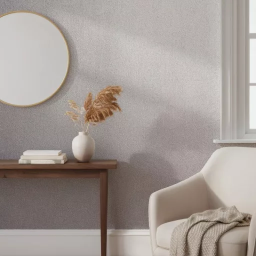 Modern fehér színű   tapéta finom geometrikus és strukturált mintával