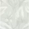 Letisztult, nagy levélmintás tapéta finom textúrával fehér,szürke kombinációval