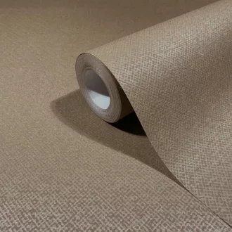  Elegáns, textilhatású tapéta finom mintázattal, barna árnyalatban 10x0.7m