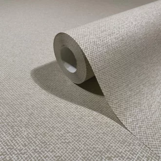   Elegáns, textilhatású tapéta finom mintázattal,fehér-szürke árnyalatban 10x0.7m