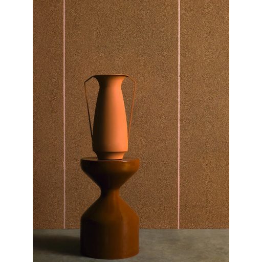 Különleges, természetes apró parafaszemcsés tapéta , agyagos textúrával terrakotta színben 10m x 0,70m