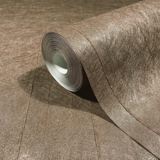 Exkluzív megjelenésű design tapéta különleges gyűrt felületi struktúrával bronz árnyalatban 10m x 0,70m