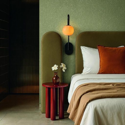 Prémium organikus hullámmintás design tapéta – dombornyomott felületi struktúrával zöld árnyalatban 10m x 0,70m