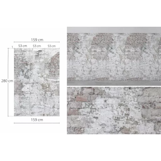 Loft stílusú beton és téglafal mintás tapéta – ipari faldekoráció modern enteriőrbe