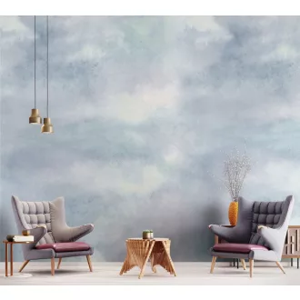   Absztrakt felhős design tapéta – lágy akvarell hatású modern  fali poszter 2,12m x 2,70m