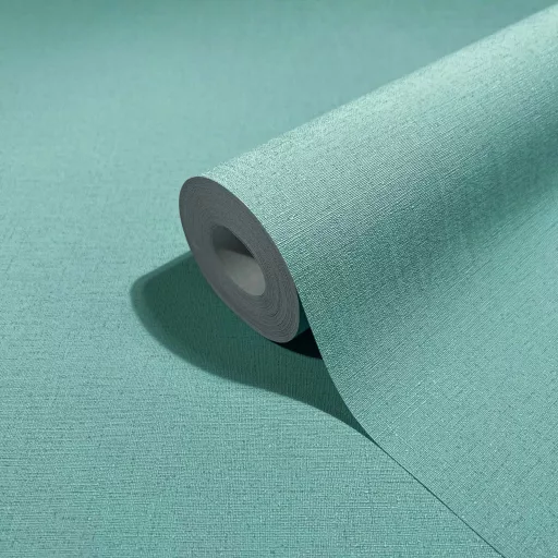 Pasztell kék egyszínű tapéta finom  textil struktúrával – modern pasztell fali tapéta 0,53x10m