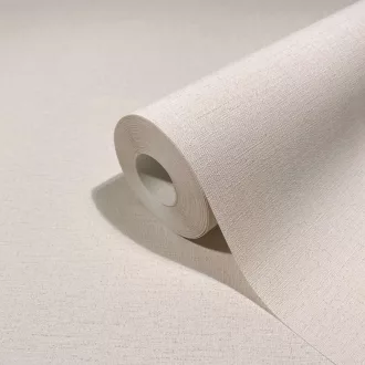   Pasztell krém egyszínű tapéta finom  textil struktúrával – modern pasztell fali tapéta 0,53x10m