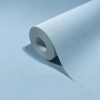   Pasztell kék egyszínű tapéta finom  textil struktúrával – modern pasztell fali tapéta 0,53x10m