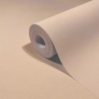   Pasztell barack  egyszínű tapéta finom  textil struktúrával – modern pasztell fali tapéta 0,53x10m