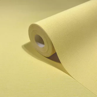   Napsárga egyszínű tapéta finom  textil struktúrával – modern pasztell fali tapéta 0,53x10m