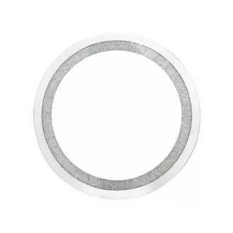 Ezüst színű fali kör tükör