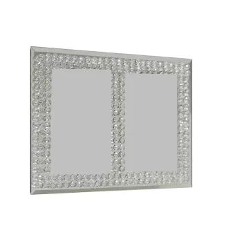 Ezüst színű képkeret kristály díszítéssel