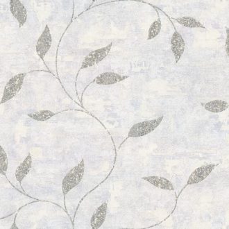   Modern levélmintás tapéta különleges, enyhén texturált felülette lszürke-ezüst színben