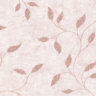   Modern levélmintás tapéta különleges, enyhén texturált felülette rózsaszín - mályva színben