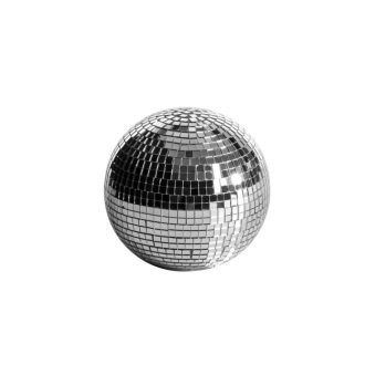 Ezüst színű dekorációs gömb mozaik díszítéssel