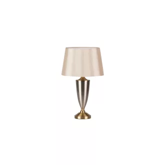 Artdeco stílusú lámpa, pezsgő színű búrával