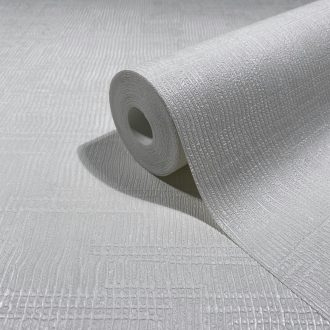 Exkluzív fehér színű texturált tapéta 10mx0.7m