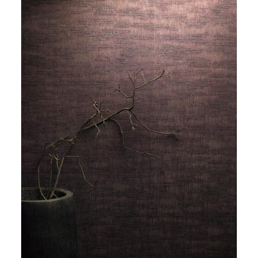 Exkluzív mályva-arany texturált tapéta 10mx0.7m